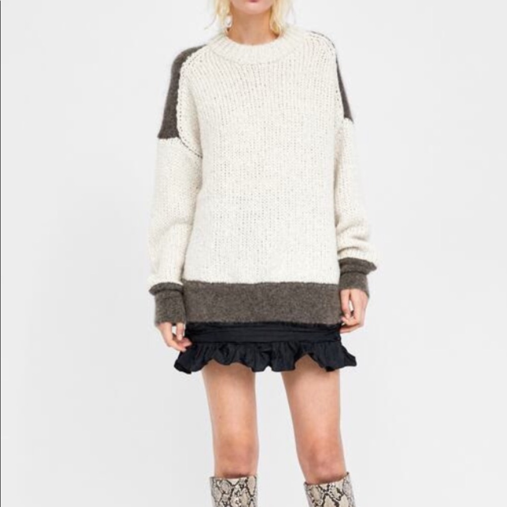 Zara contrast sweater